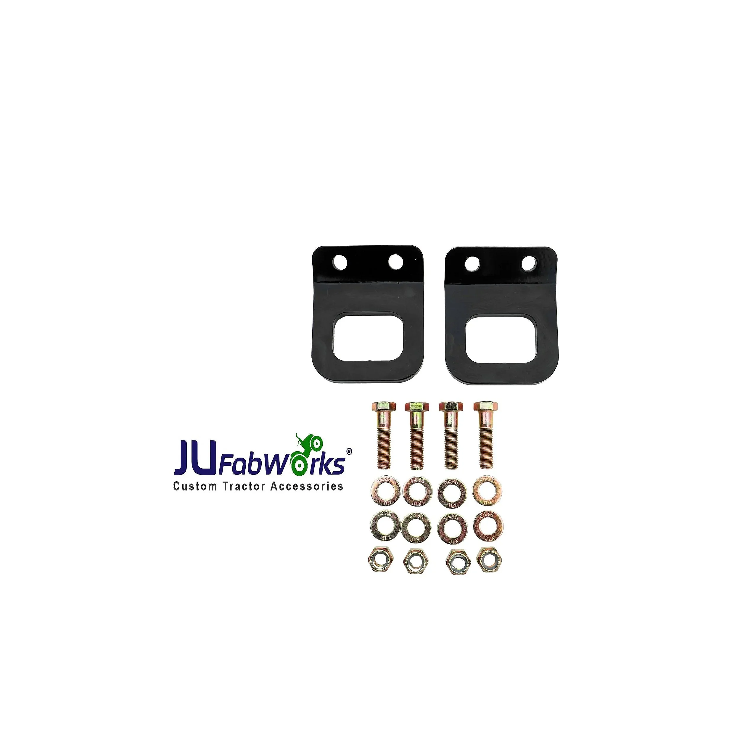 Bolt On Grab Hooks with Trailer Hitch Receiver, Tie Down Points